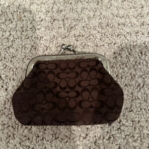 Coach Dark Brown Coin Purse